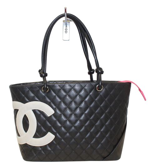 chanel black big bag|Chanel large tote bag price.